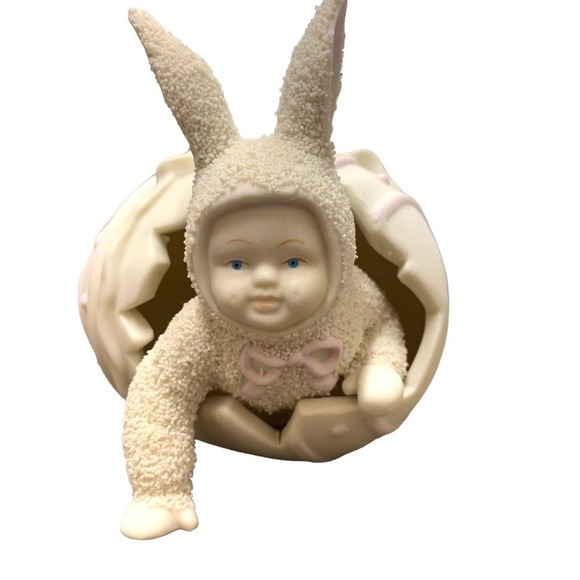 DEPARTMENT 56 Snowbunnies SURPISE IT'S ME Easter Egg Baby Bunny 1994 - Picture 1 of 9
